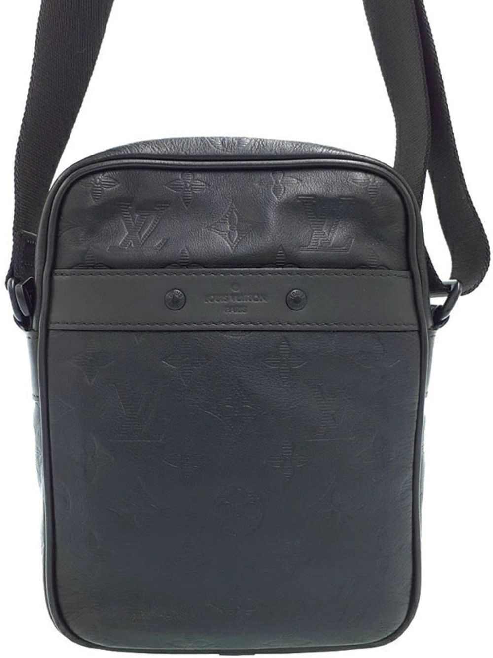 Louis Vuitton Monogram Shadow Black Danube Shoulder Bag